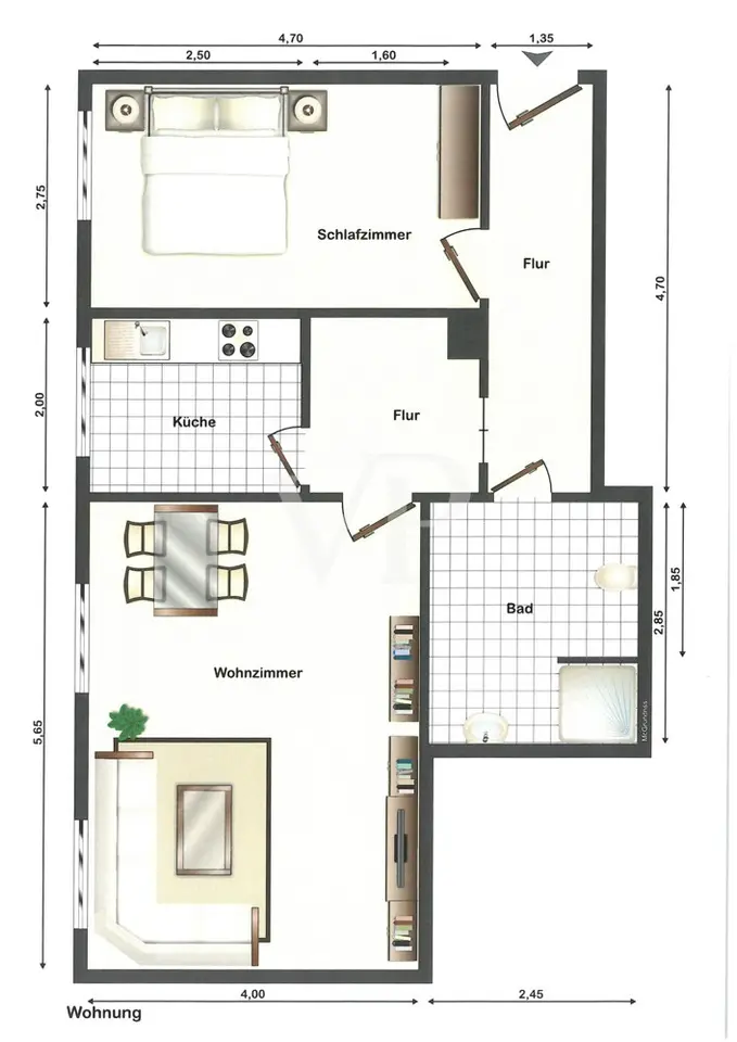 2 Zimmer Wohnung mit 57 m² in Magdeburg – Bild 10