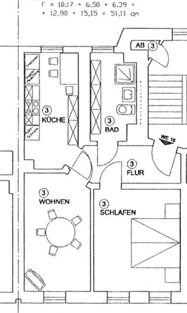 2 room apartment with 51 m² in Leipzig – Photo 6