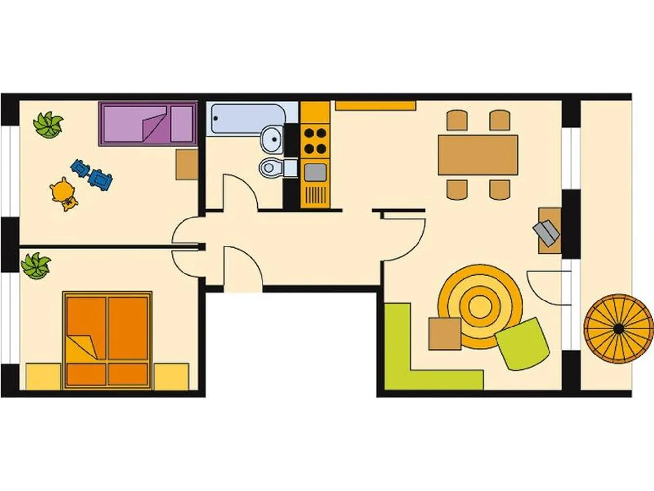 3 Zimmer Wohnung mit 59 m² in Halle (Saale) – Bild 3
