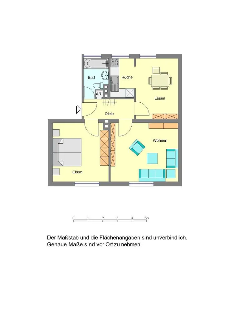 2 Zimmer Wohnung mit 61 m² in Bielefeld – Bild 2