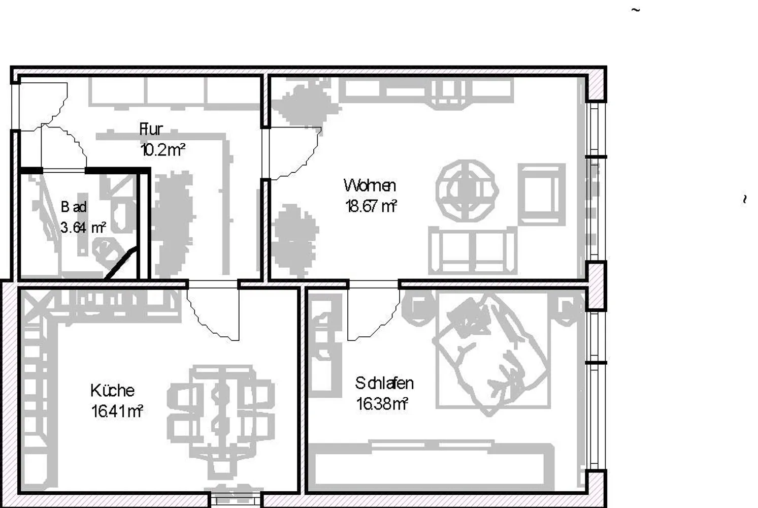 2 room apartment with 65 m² in Magdeburg – Photo 2