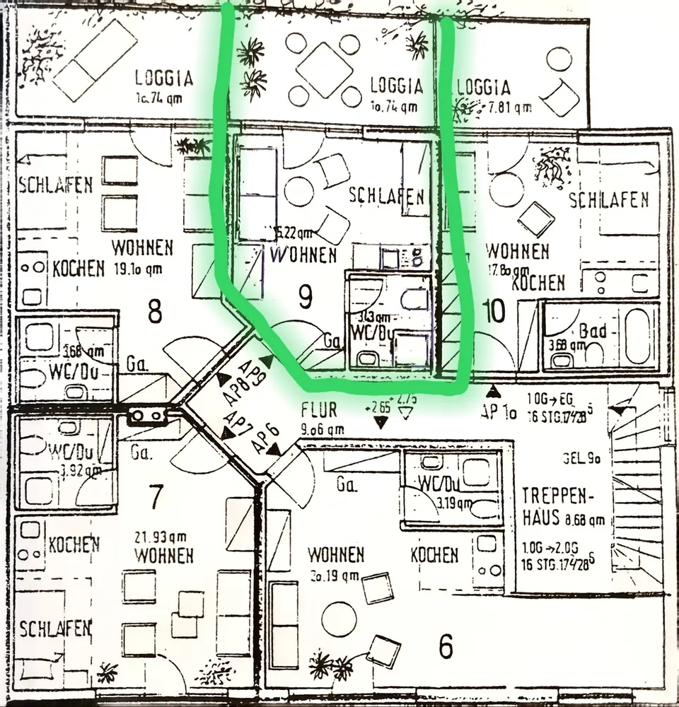 1 Zimmer Wohnung mit 21 m² in Nürnberg – Bild 1