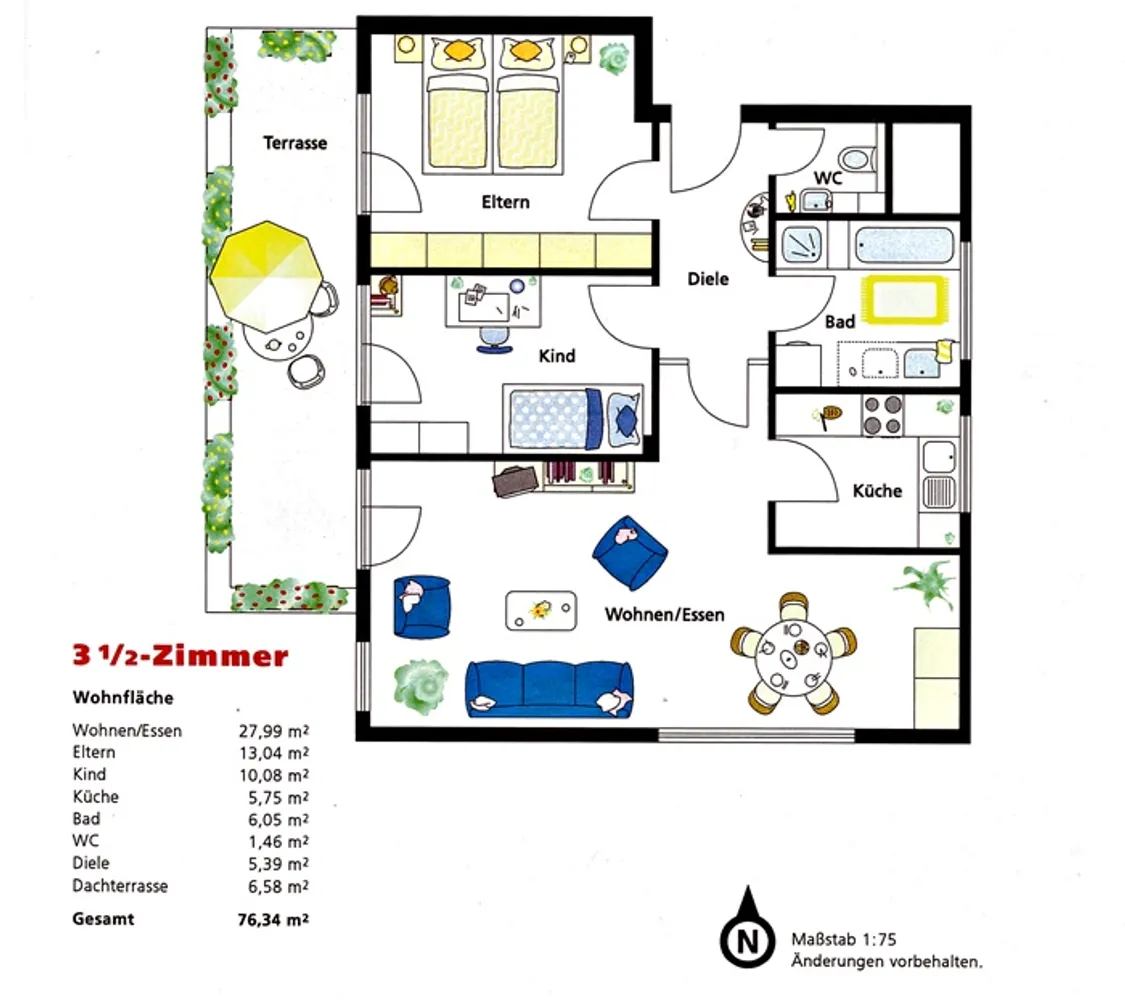 3 Zimmer Wohnung mit 76 m² in Schwäbisch Gmünd – Bild 2