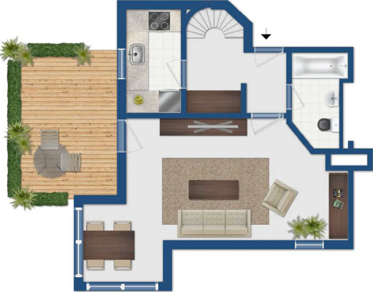 2 Zimmer Wohnung mit 40 m² in München – Bild 3