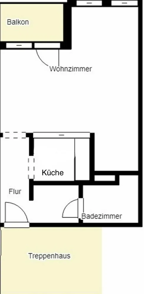 1 Zimmer Wohnung mit 32 m² in Hannover – Bild 2