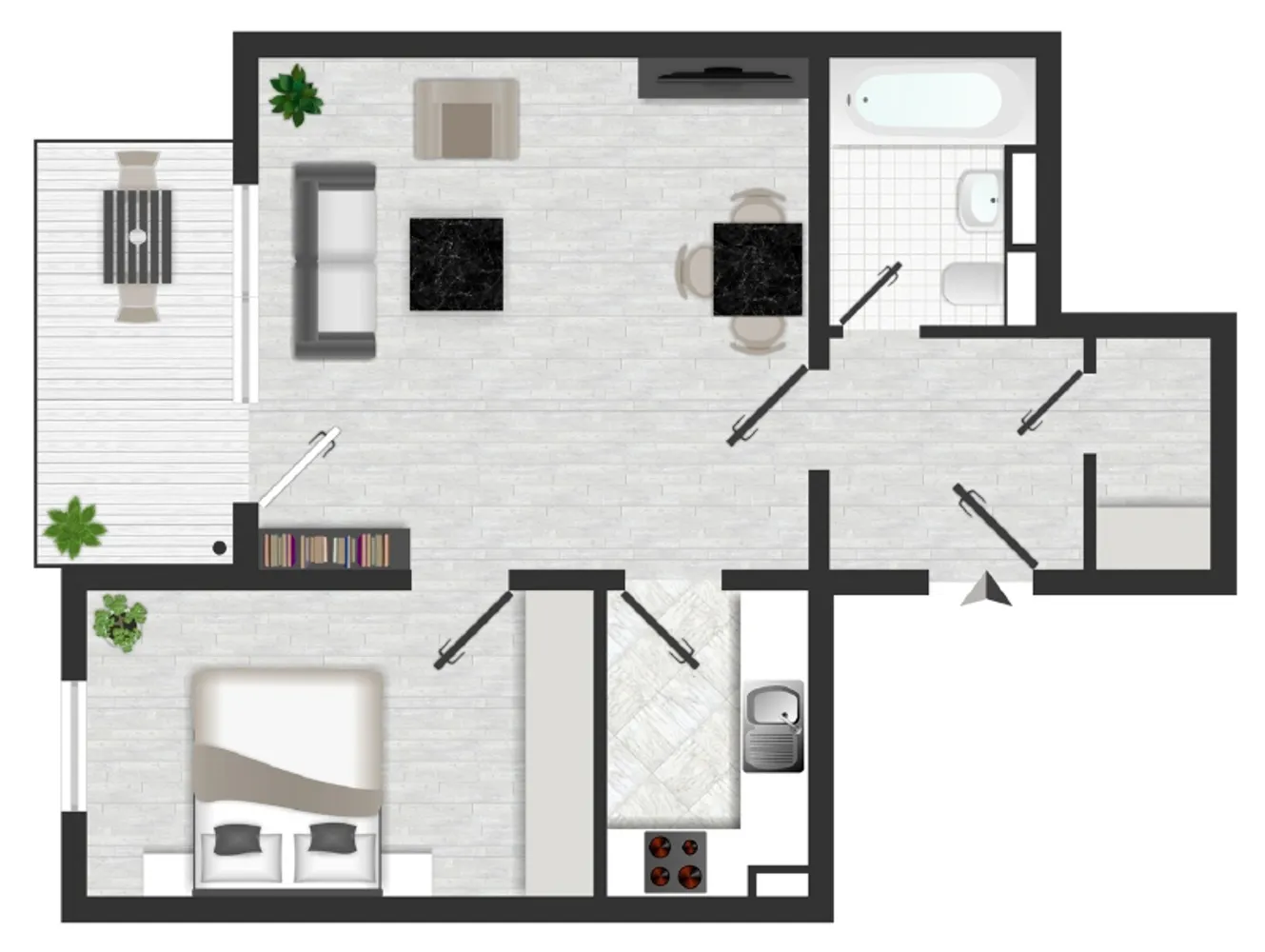 2 Zimmer Wohnung mit 51 m² in Dresden – Bild 2