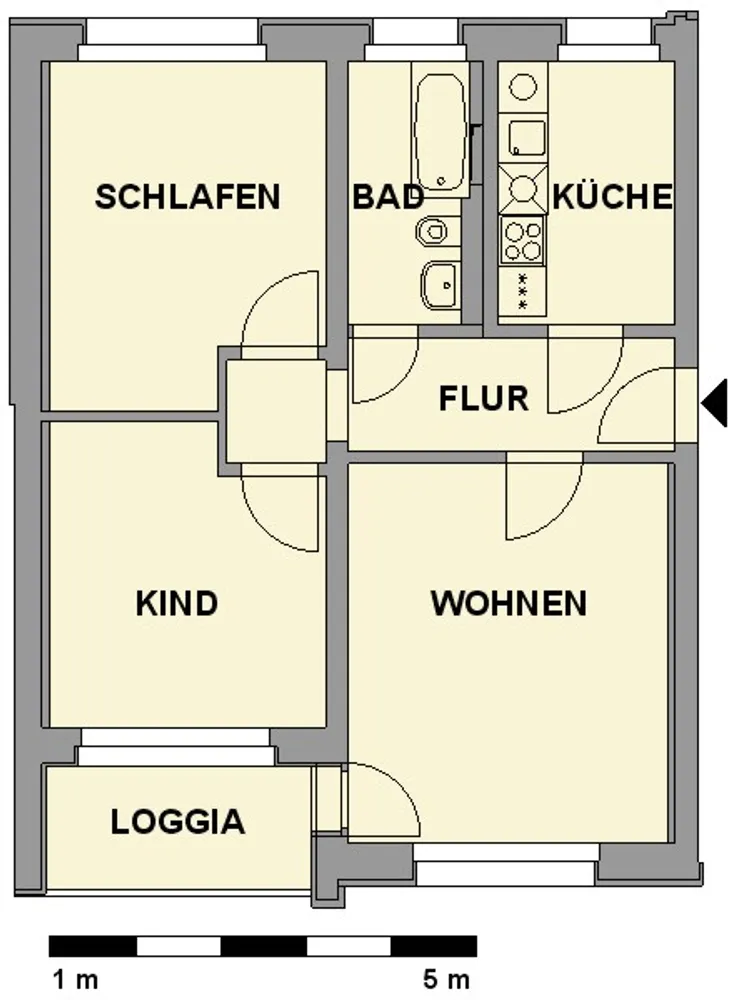 3 room apartment with 59 m² in Chemnitz – Photo 6