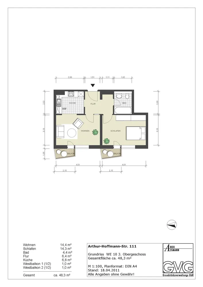 2 Zimmer Wohnung mit 48 m² in Leipzig – Bild 10