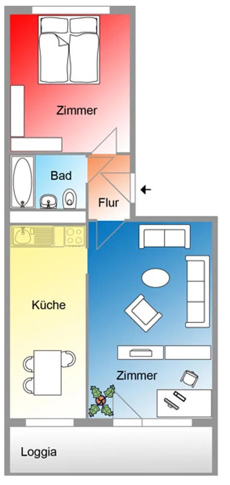 2 Zimmer Wohnung mit 56 m² in Halberstadt – Bild 10