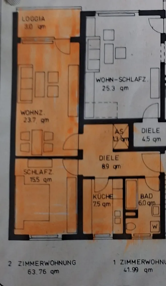 2 room apartment with 65 m² in Augsburg – Photo 2