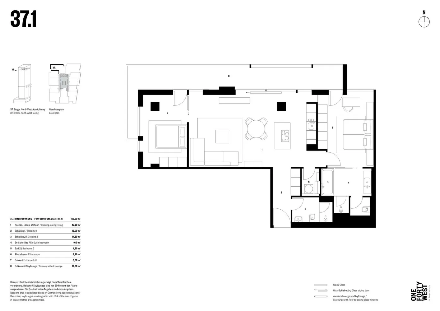 3 room apartment with 109 m² in Frankfurt am Main – Photo 3