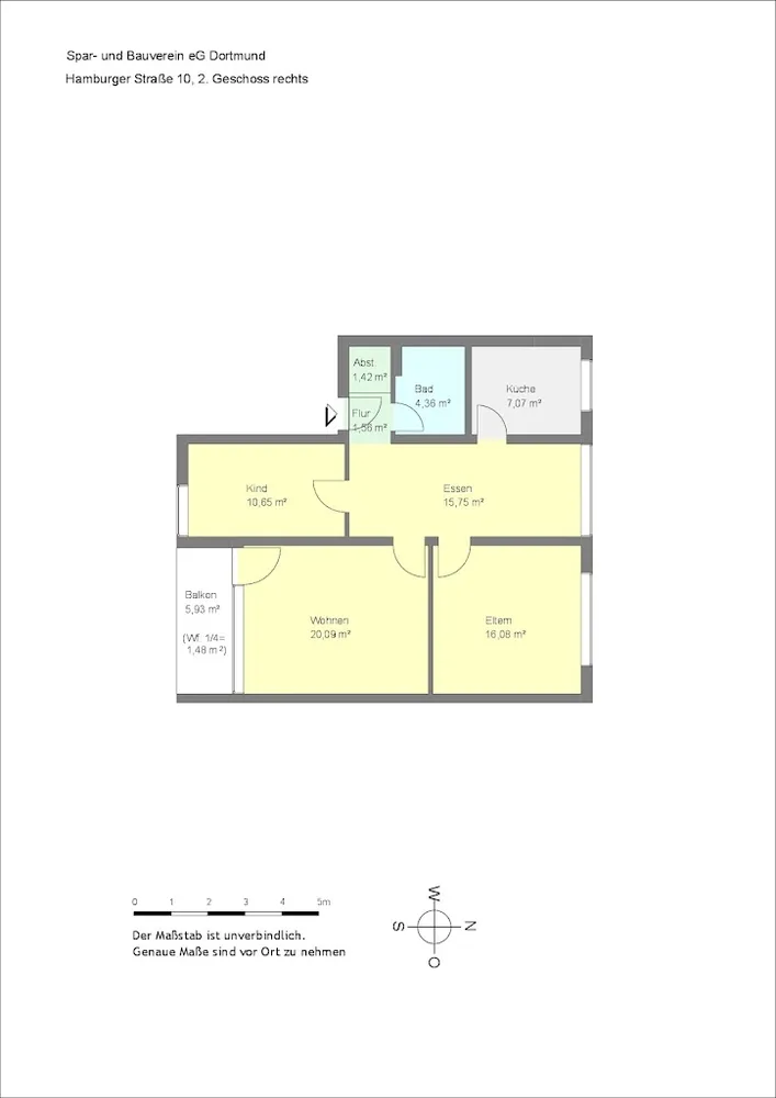 3 Zimmer Wohnung mit 78 m² in Unna – Bild 4