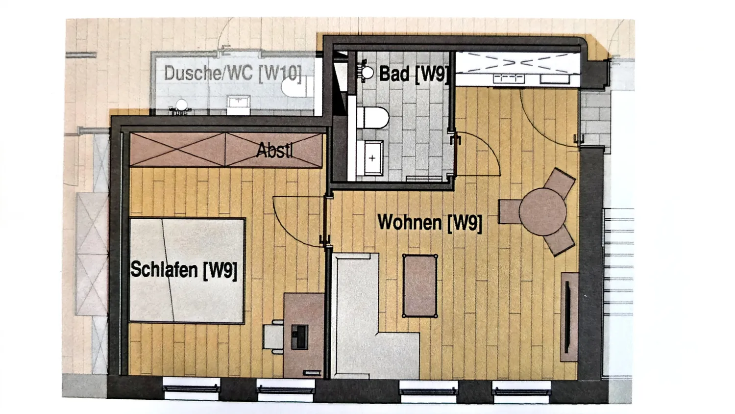 2 Zimmer Wohnung mit 36 m² in Aachen – Bild 3