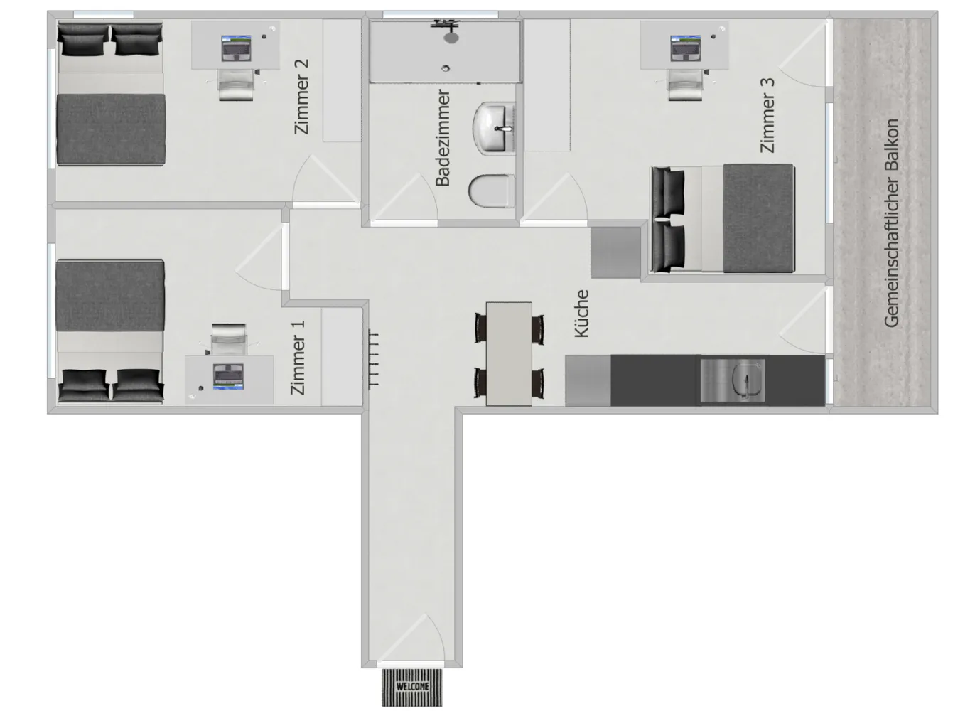 3 Zimmer Wohnung mit 26 m² in Tübingen – Bild 3