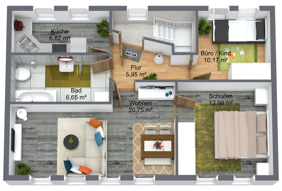 3 Zimmer Wohnung mit 70 m² in Greiz – Bild 5