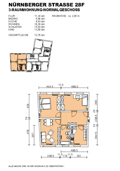 3 Zimmer Wohnung mit 76 m² in Dresden – Bild 9