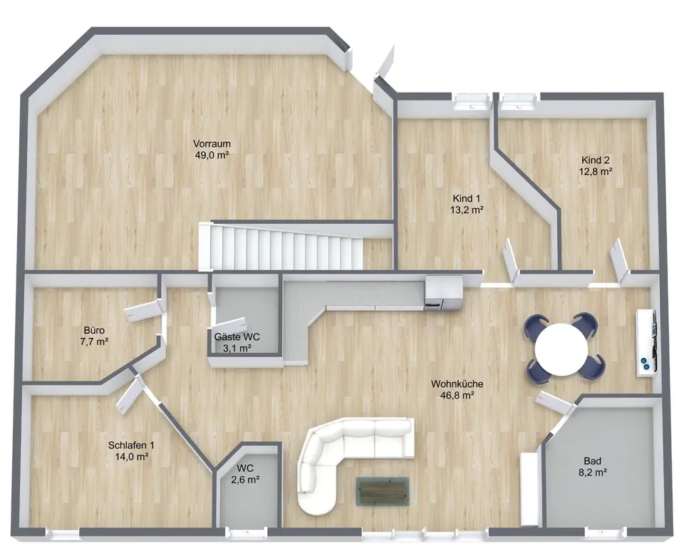 5 Zimmer Wohnung mit 170 m² in Schwarzenberg – Bild 10