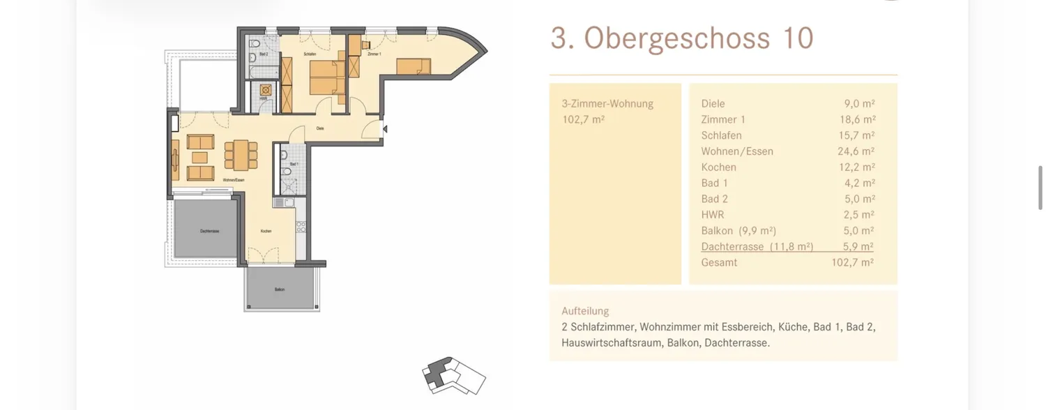 3 Zimmer Wohnung mit 103 m² in Düsseldorf – Bild 11