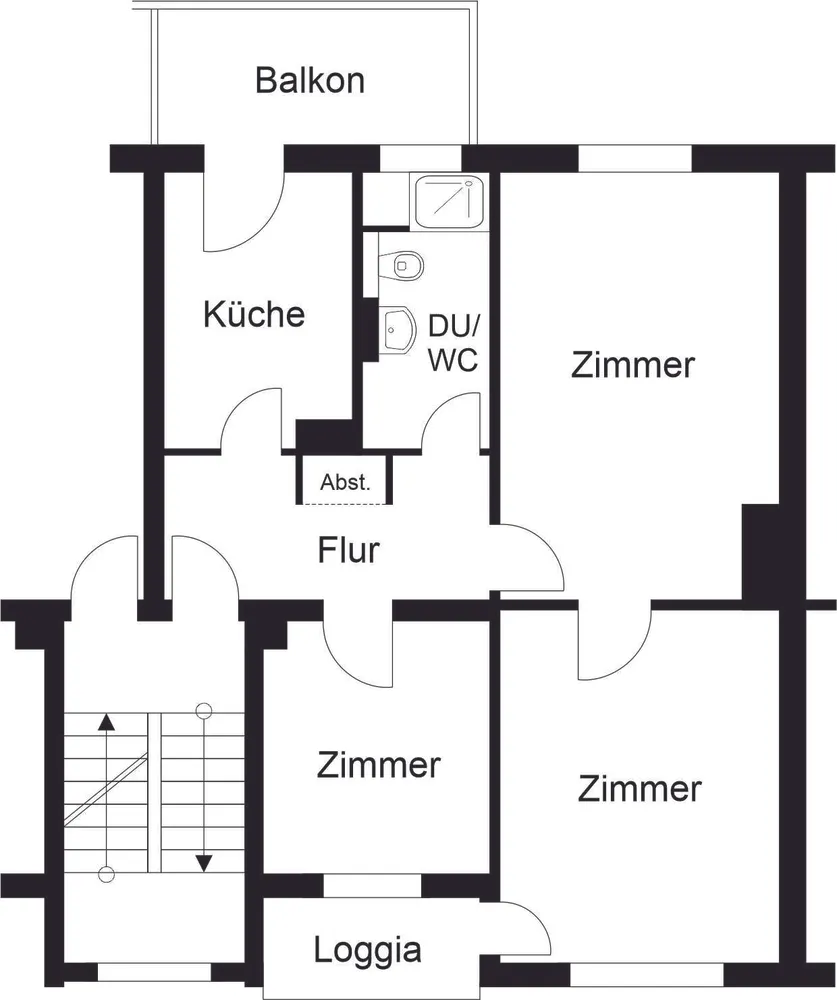 3 Zimmer Wohnung mit 69 m² in Braunschweig – Bild 3