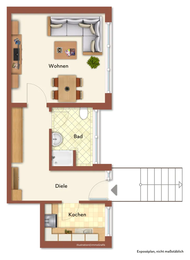 1 Zimmer Wohnung mit 35 m² in Hagen – Bild 7
