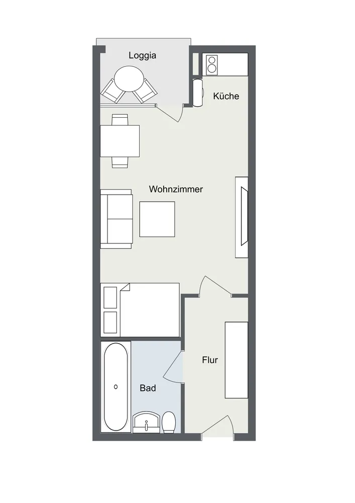 1 Zimmer Wohnung mit 34 m² in Nürnberg – Bild 8