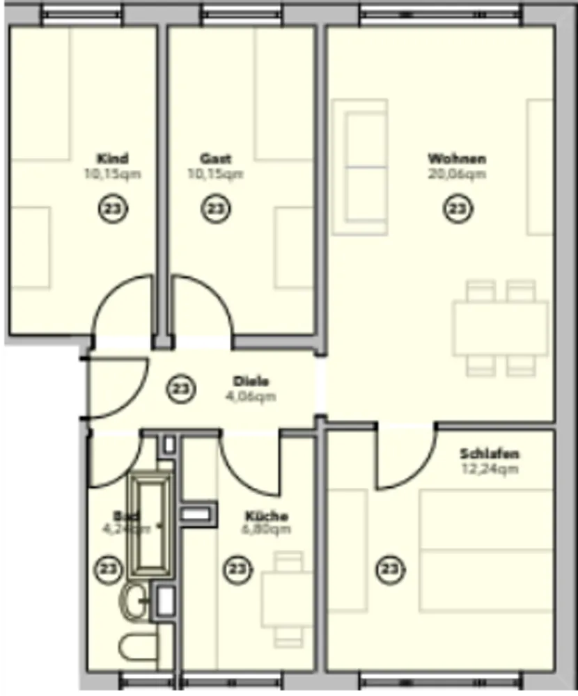 4 room apartment with 71 m² in Magdeburg – Photo 4