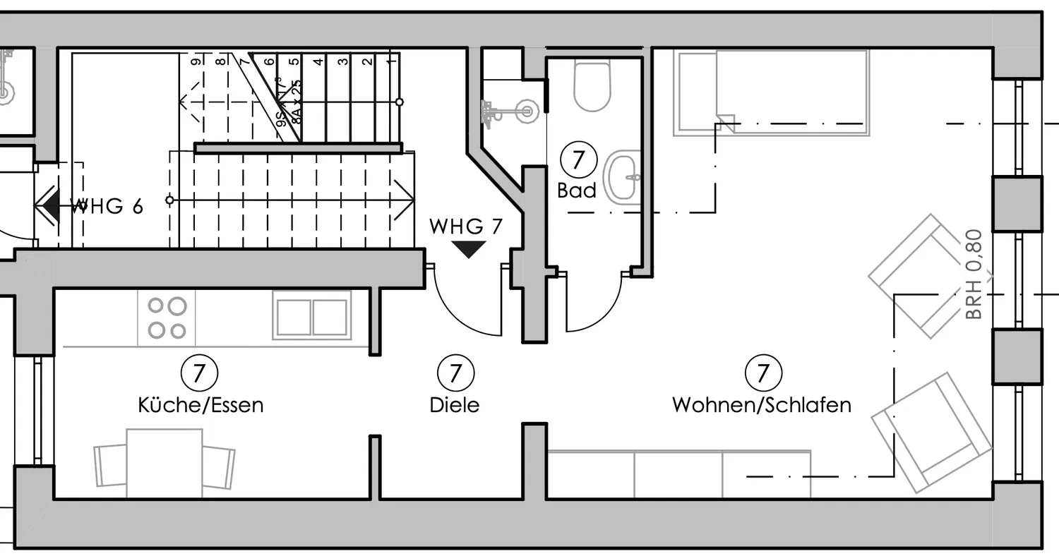 1 Zimmer Wohnung mit 40 m² in Aachen – Bild 7