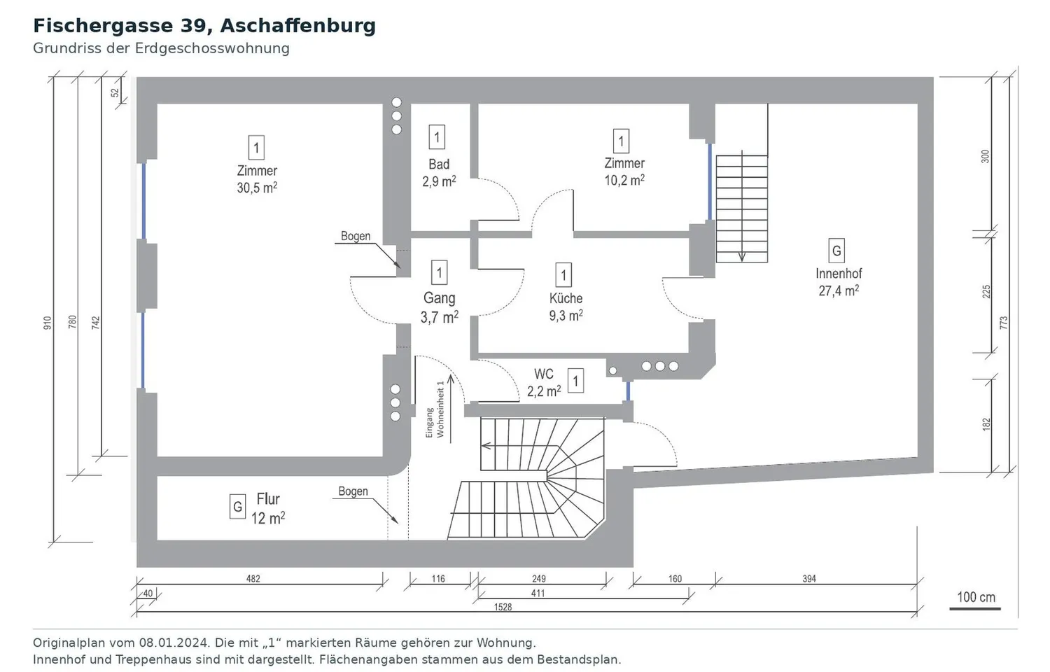 2 Zimmer Wohnung mit 59 m² in Aschaffenburg – Bild 9