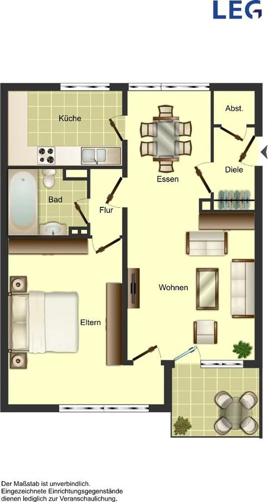 2 Zimmer Wohnung mit 55 m² in Monheim am Rhein – Bild 5