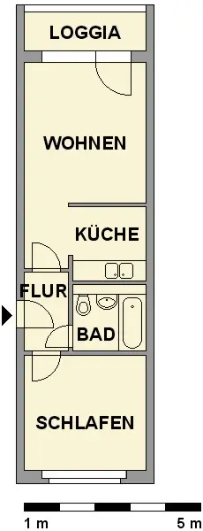 2 room apartment with 41 m² in Chemnitz – Photo 5