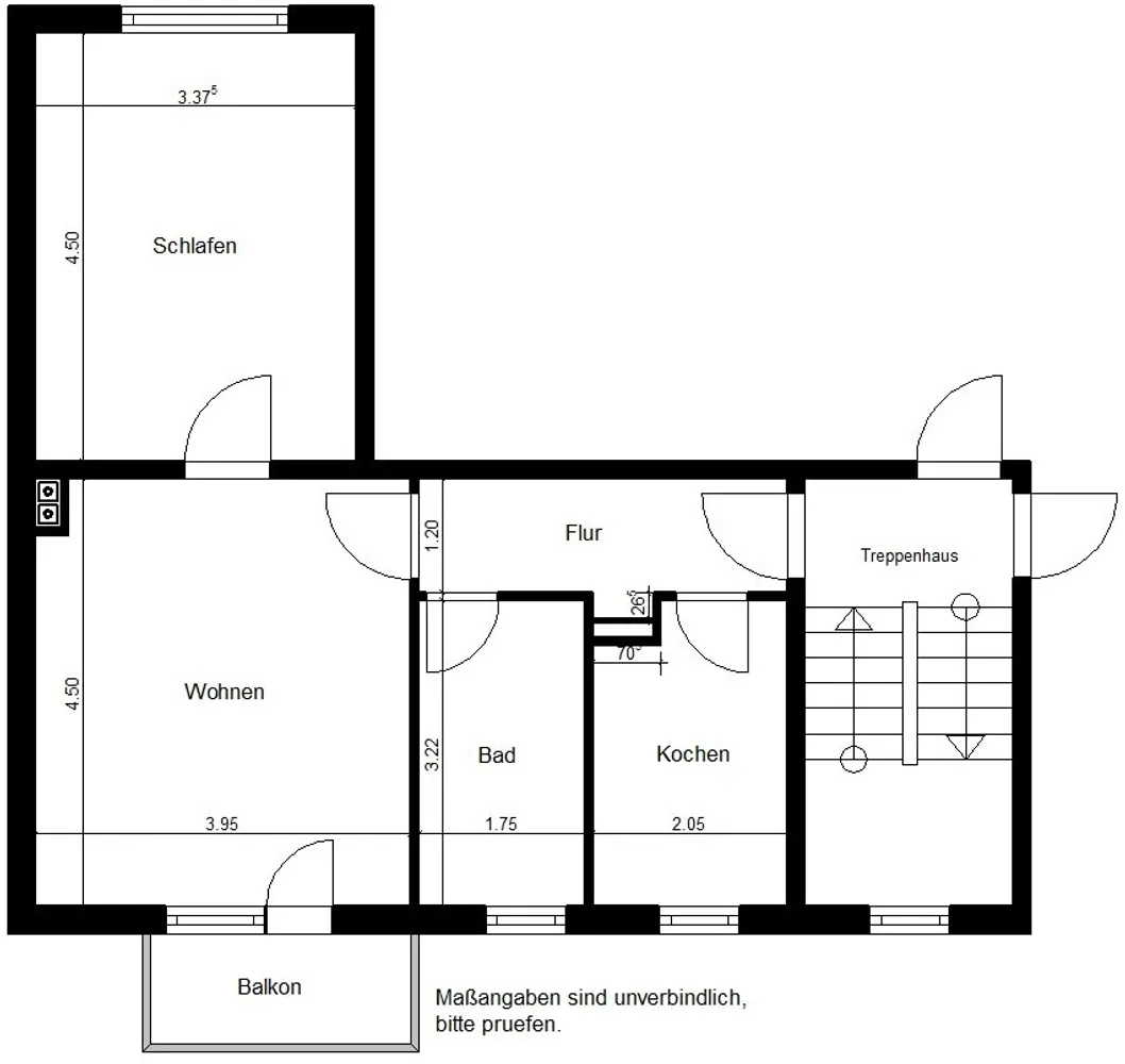 2 Zimmer Wohnung mit 51 m² in Nordhausen – Bild 4