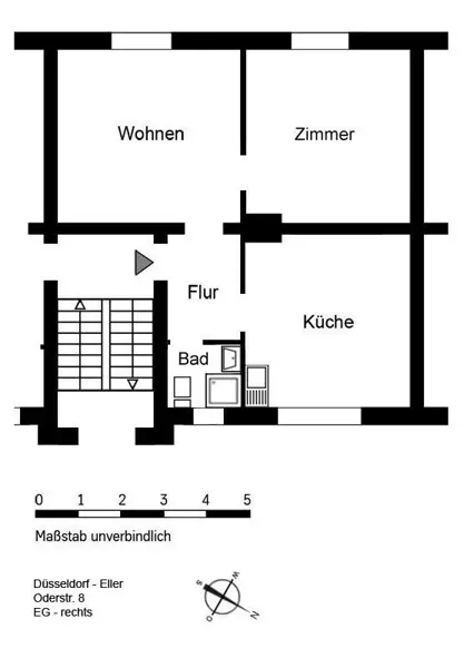 2 Zimmer Wohnung mit 55 m² in Düsseldorf – Bild 3
