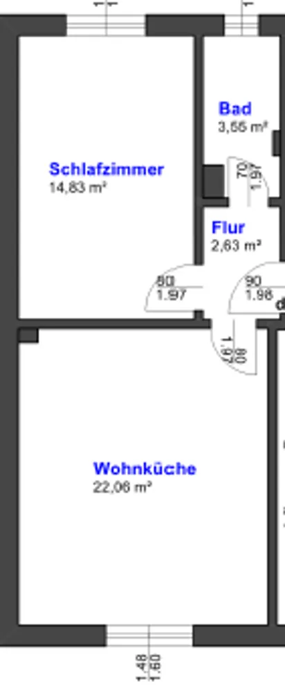 2 Zimmer Wohnung mit 43 m² in Bochum – Bild 7