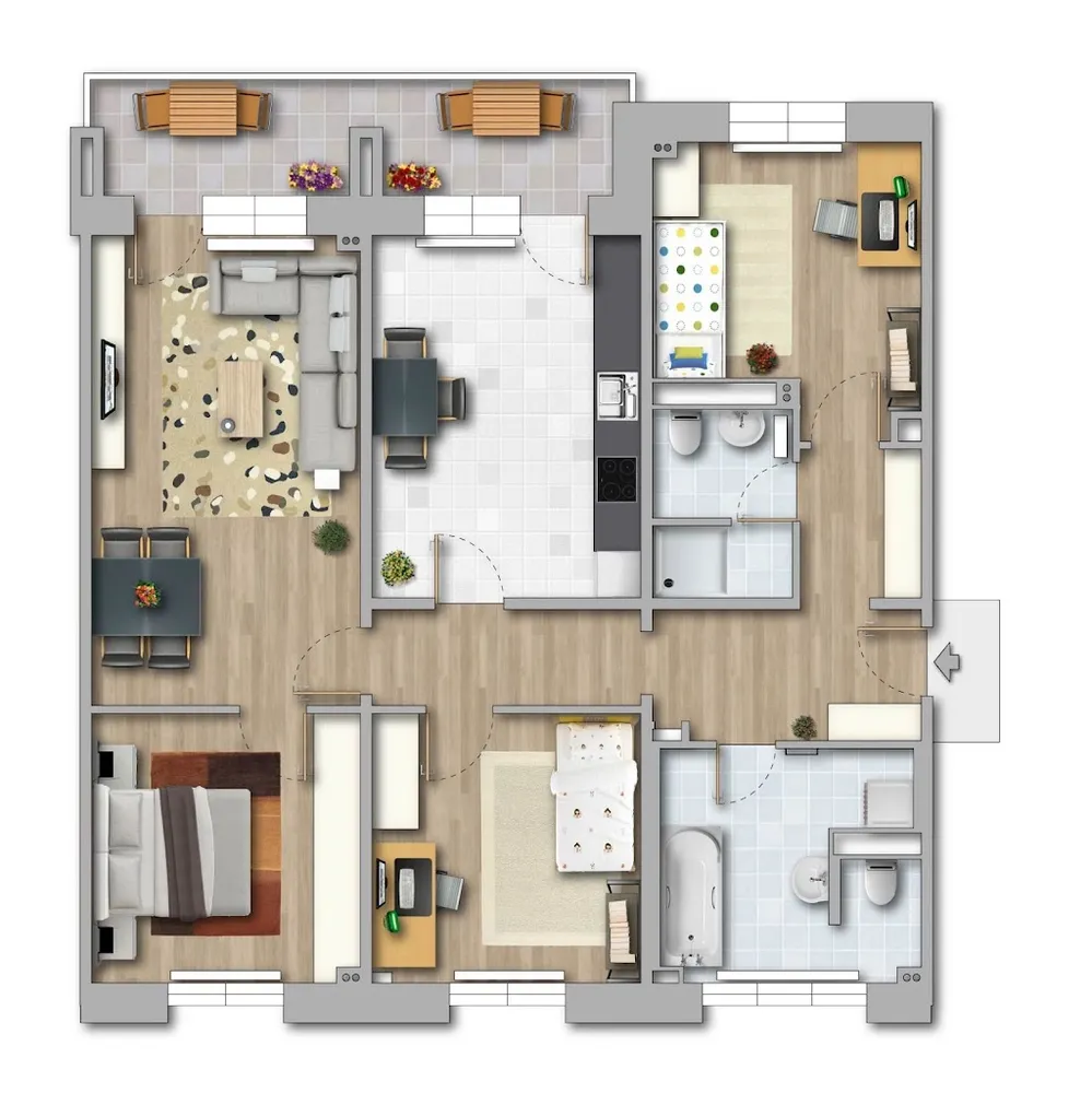 4 room apartment with 104 m² in Magdeburg – Photo 8