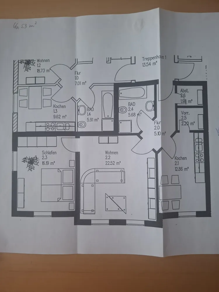 2 room apartment with 67 m² in Magdeburg – Photo 1