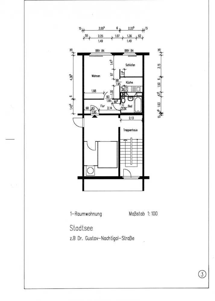 1 Zimmer Wohnung mit 32 m² in Stendal – Bild 1
