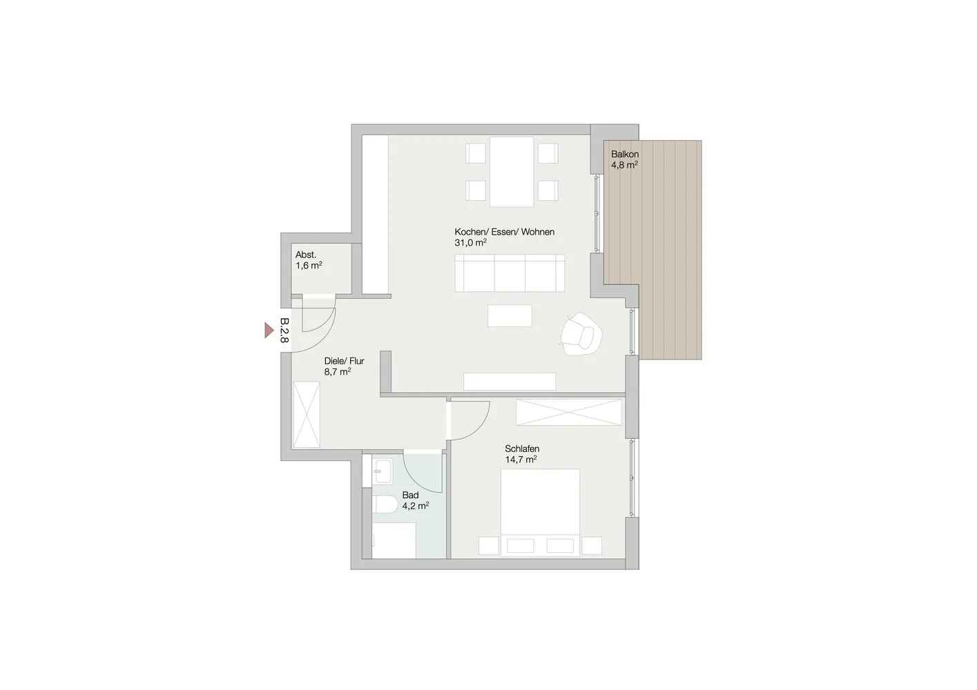2 Zimmer Wohnung mit 65 m² in Bad Kreuznach – Bild 6