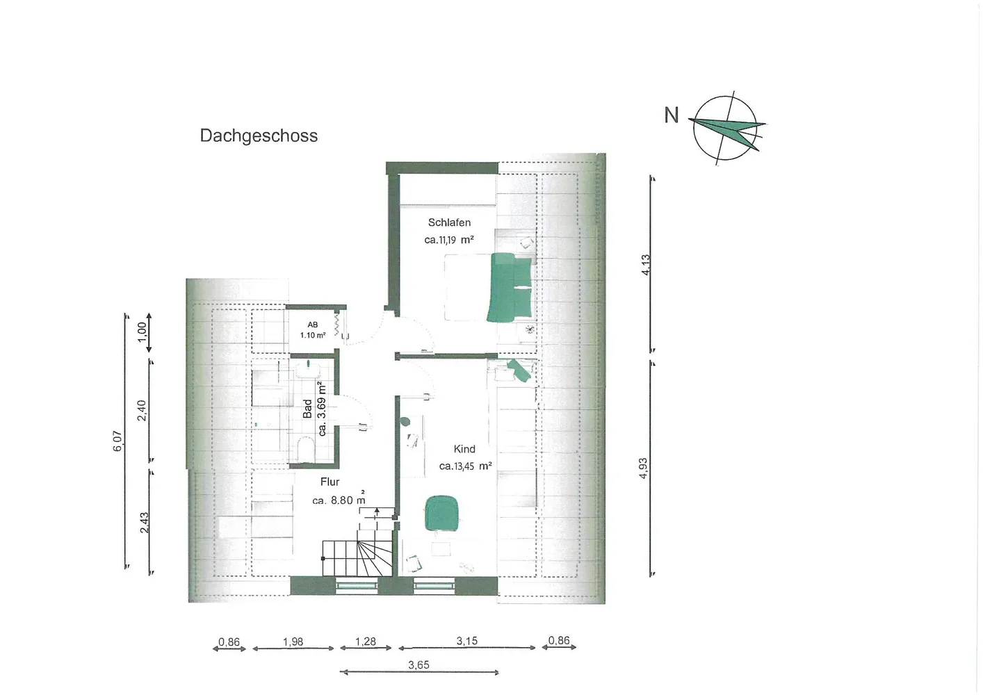 2 Zimmer Wohnung mit 38 m² in Magdeburg – Bild 5