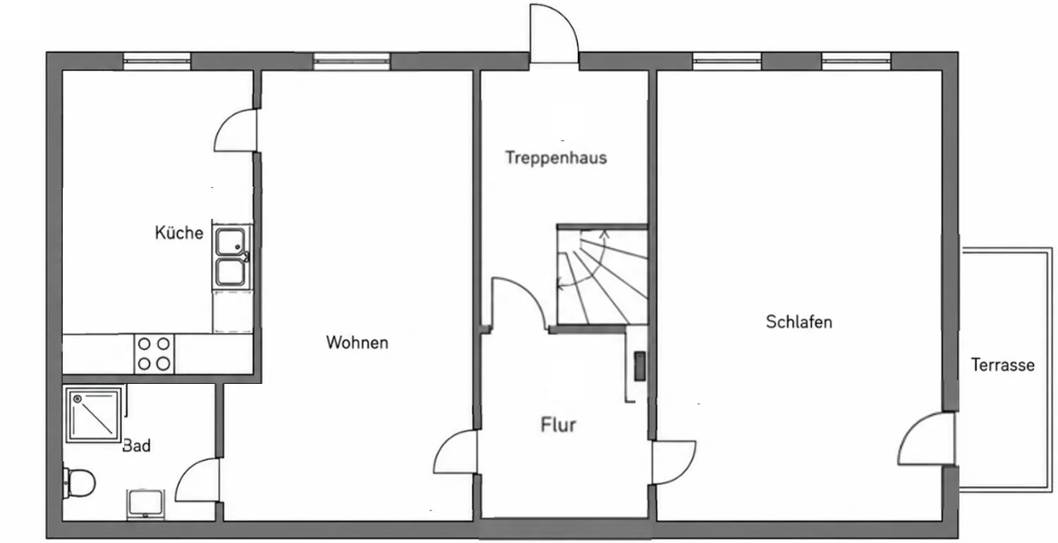 2 room apartment with 62 m² in Berlin – Photo 3