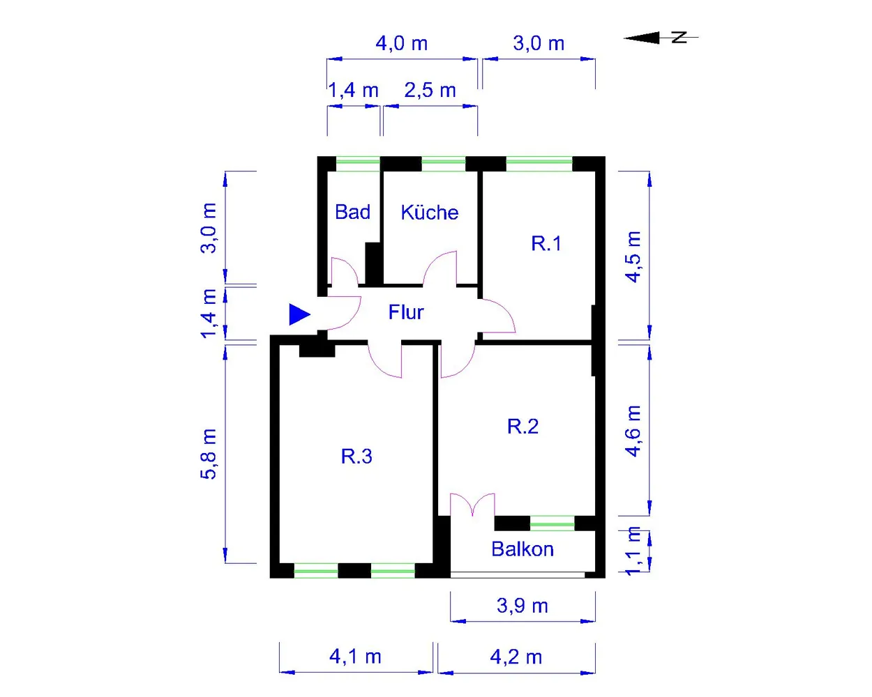 3 room apartment with 70 m² in Magdeburg – Photo 7