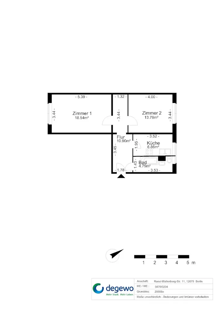 2 Zimmer Wohnung mit 55 m² in Berlin – Bild 10