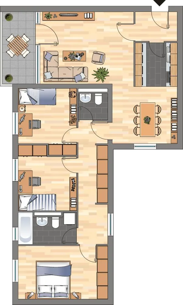 4 Zimmer Wohnung mit 95 m² in Wuppertal – Bild 2