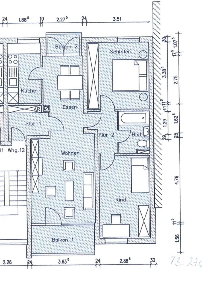 4 Zimmer Wohnung mit 73 m² in Dortmund – Bild 7