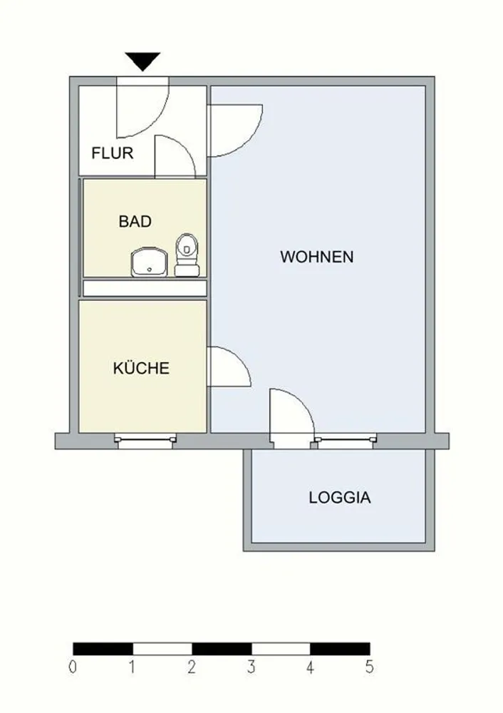 1 room apartment with 35 m² in Neubrandenburg – Photo 4