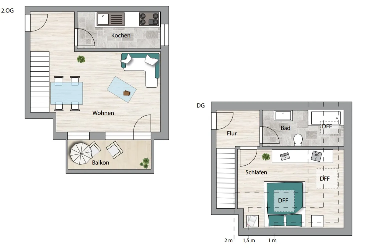 2 Zimmer Wohnung mit 59 m² in Halle (Saale) – Bild 6