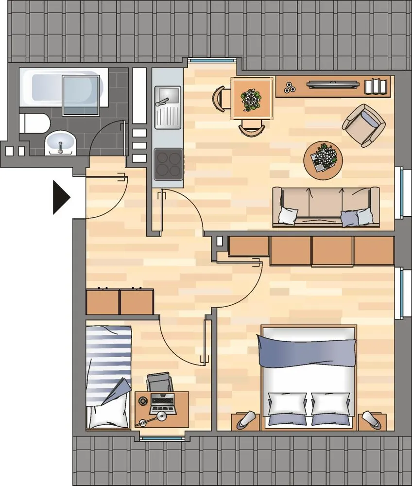 2 Zimmer Wohnung mit 48 m² in Herne – Bild 5