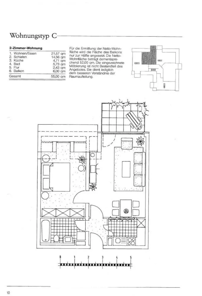 2 room apartment with 52 m² in Potsdam – Photo 1