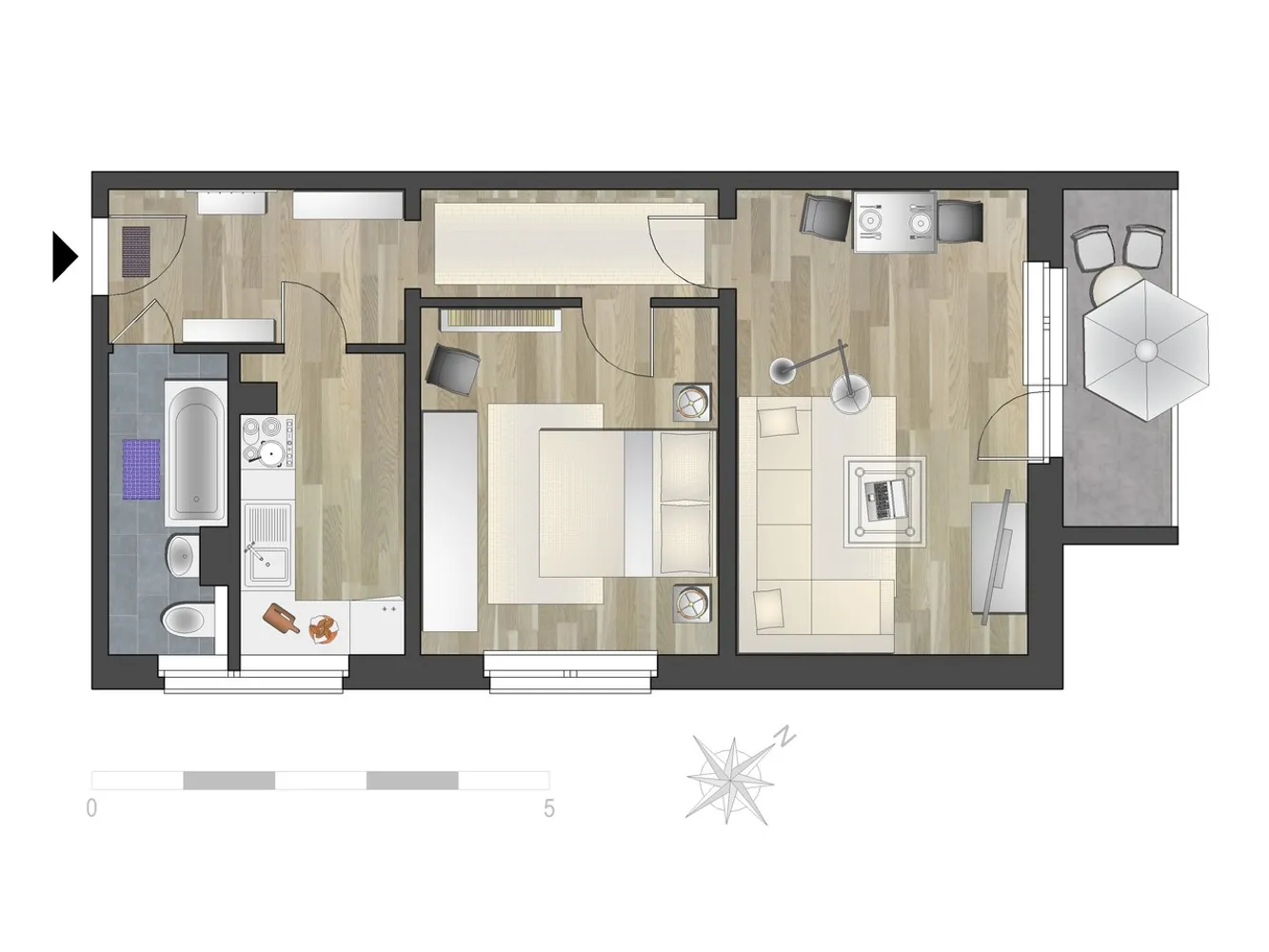 2 Zimmer Wohnung mit 56 m² in Chemnitz – Bild 4