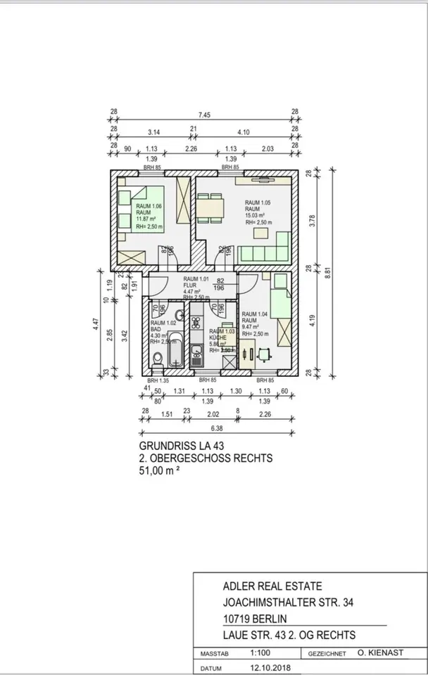 3 room apartment with 51 m² in Aschersleben – Photo 9