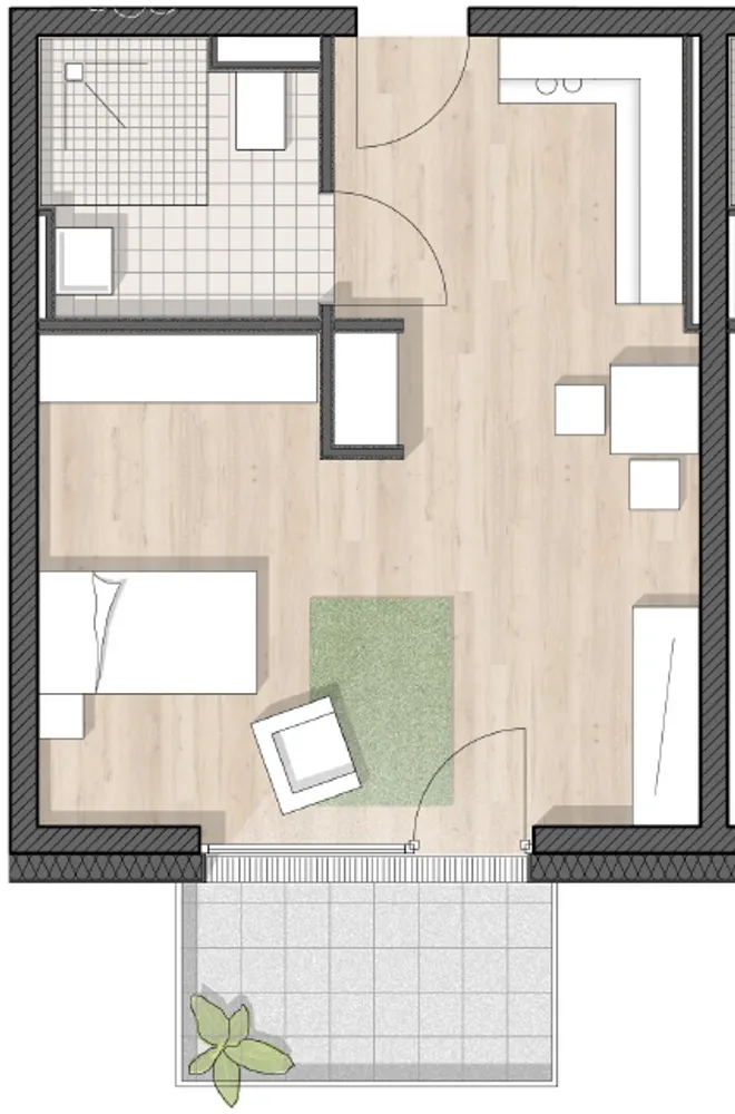 1 Zimmer Wohnung mit 44 m² in Bottrop – Bild 3